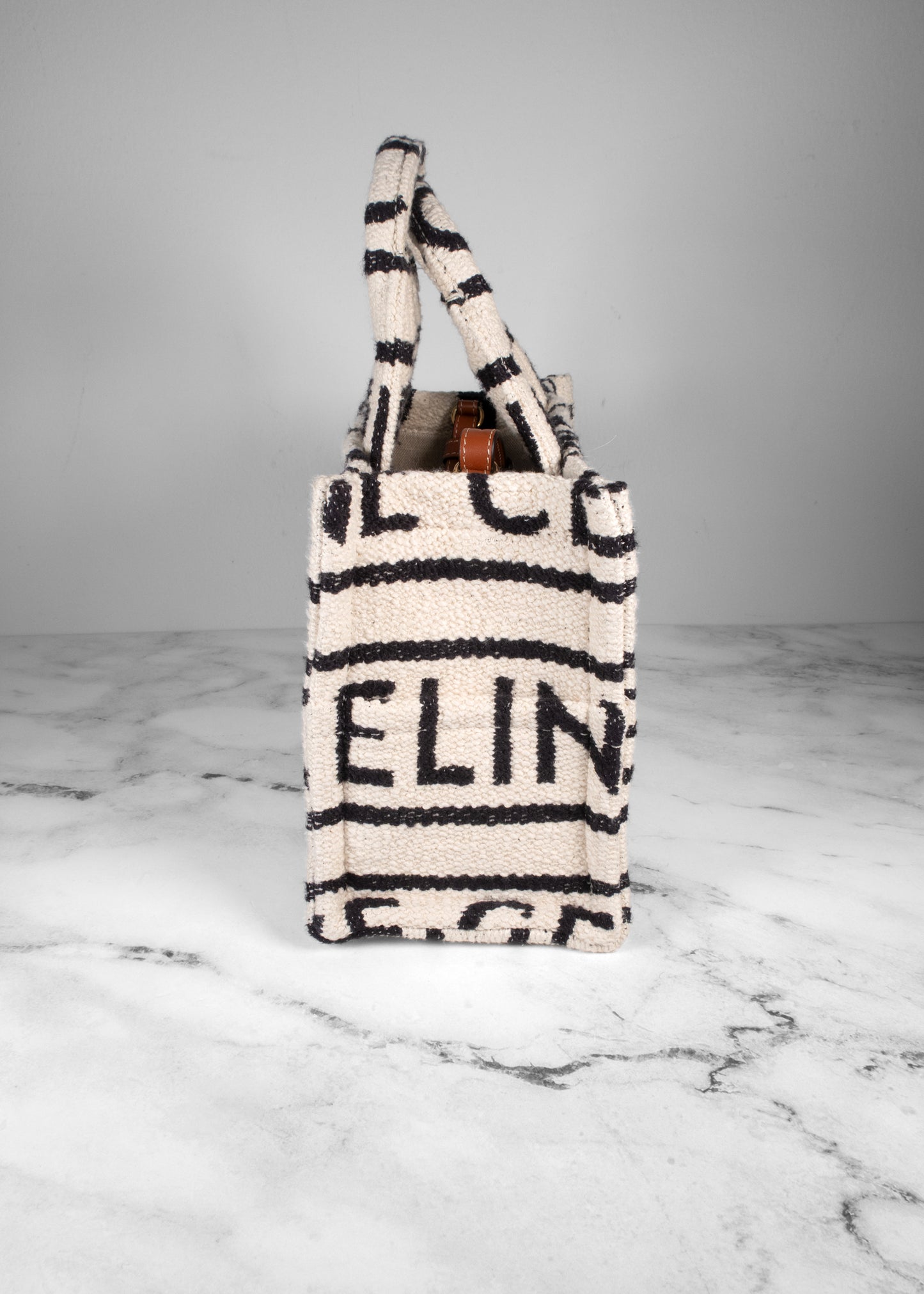 Celine Canvas All Over Shoulder Bag