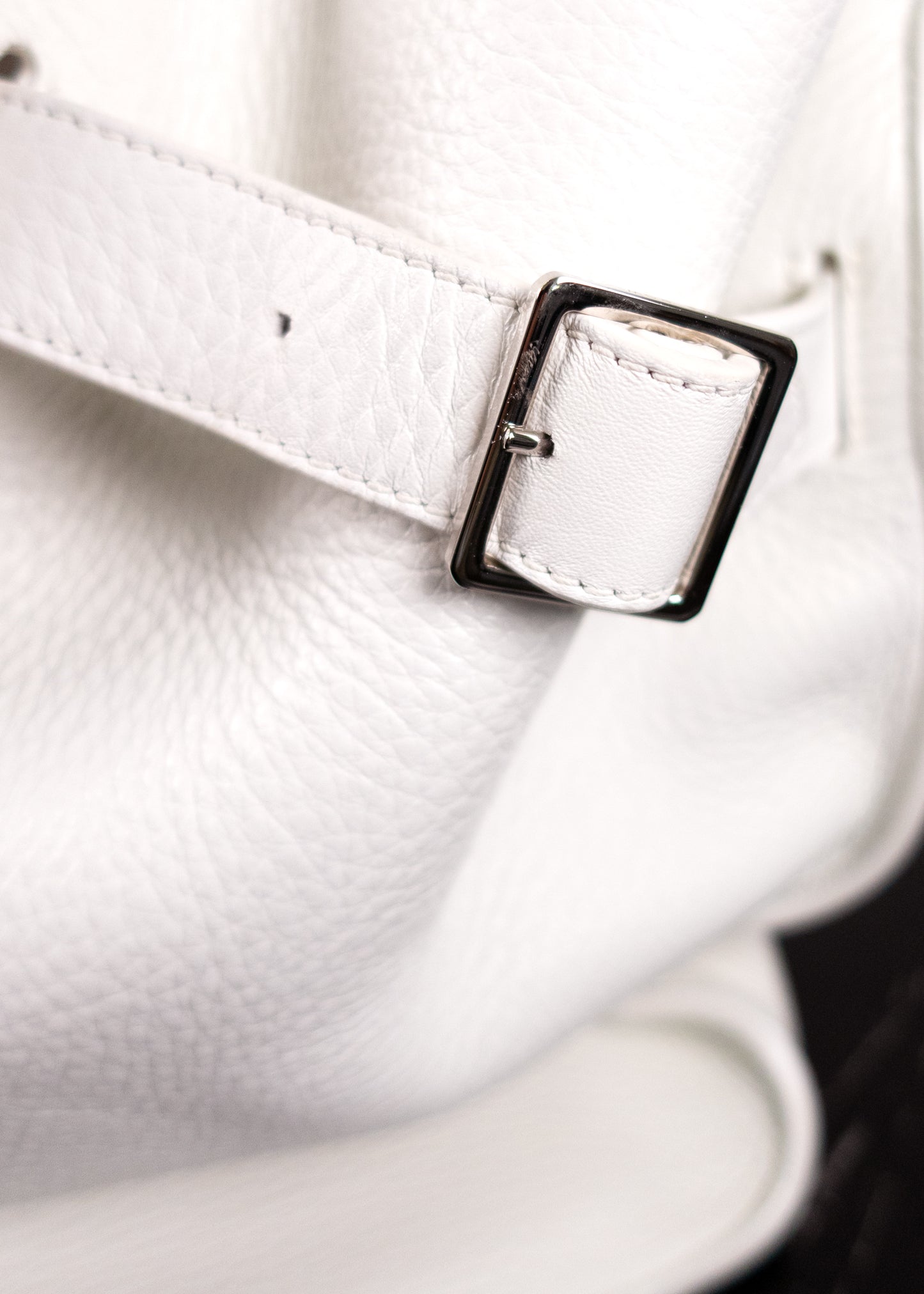 The Row Soft Margaux 15 Lux Grained Calfskin Top Handle Bag
