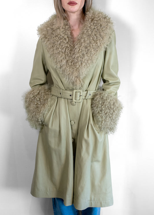 Saks Potts Foxy Shearling Sage Jacket