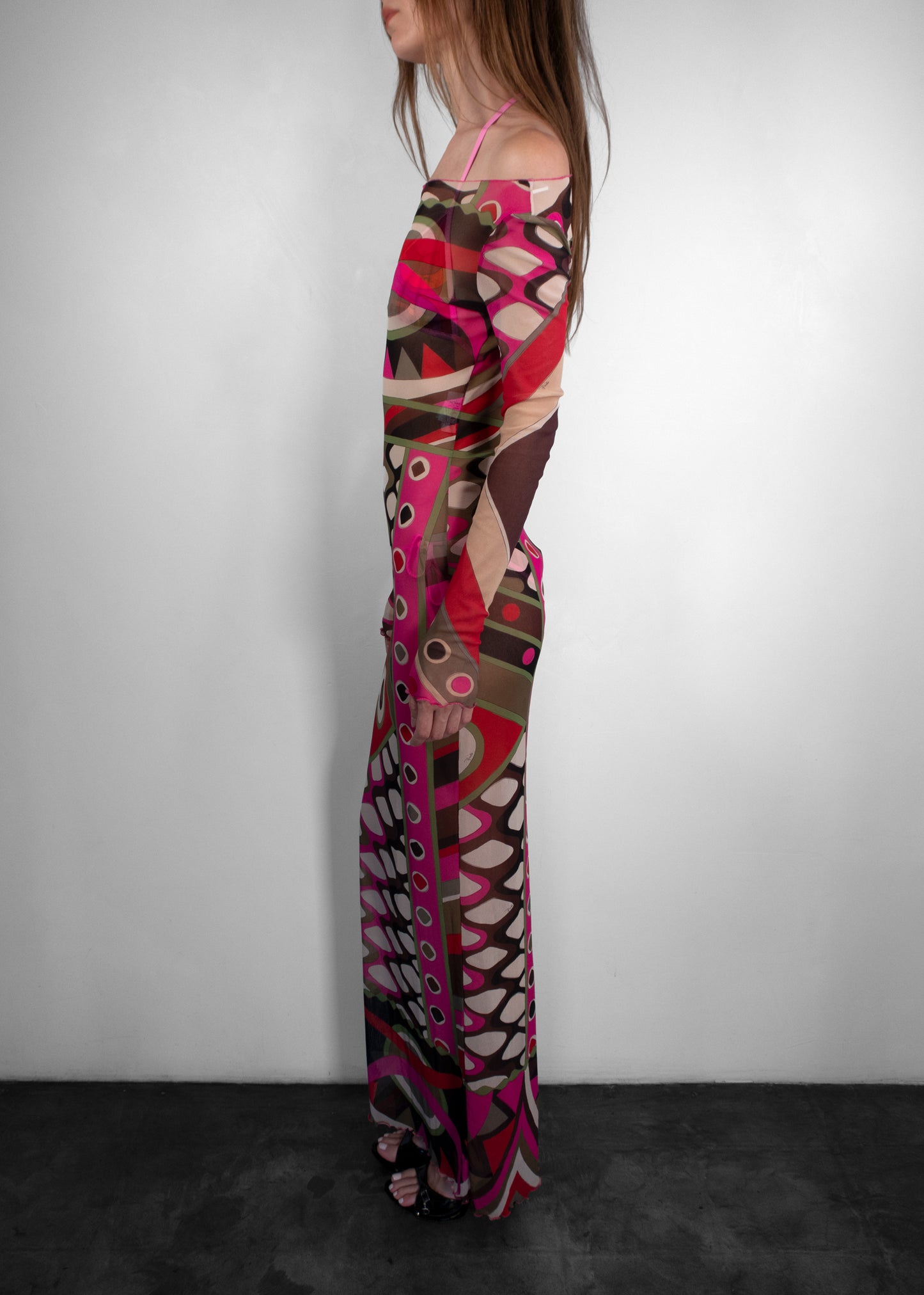Emilio Pucci Vivara Print Long Dress