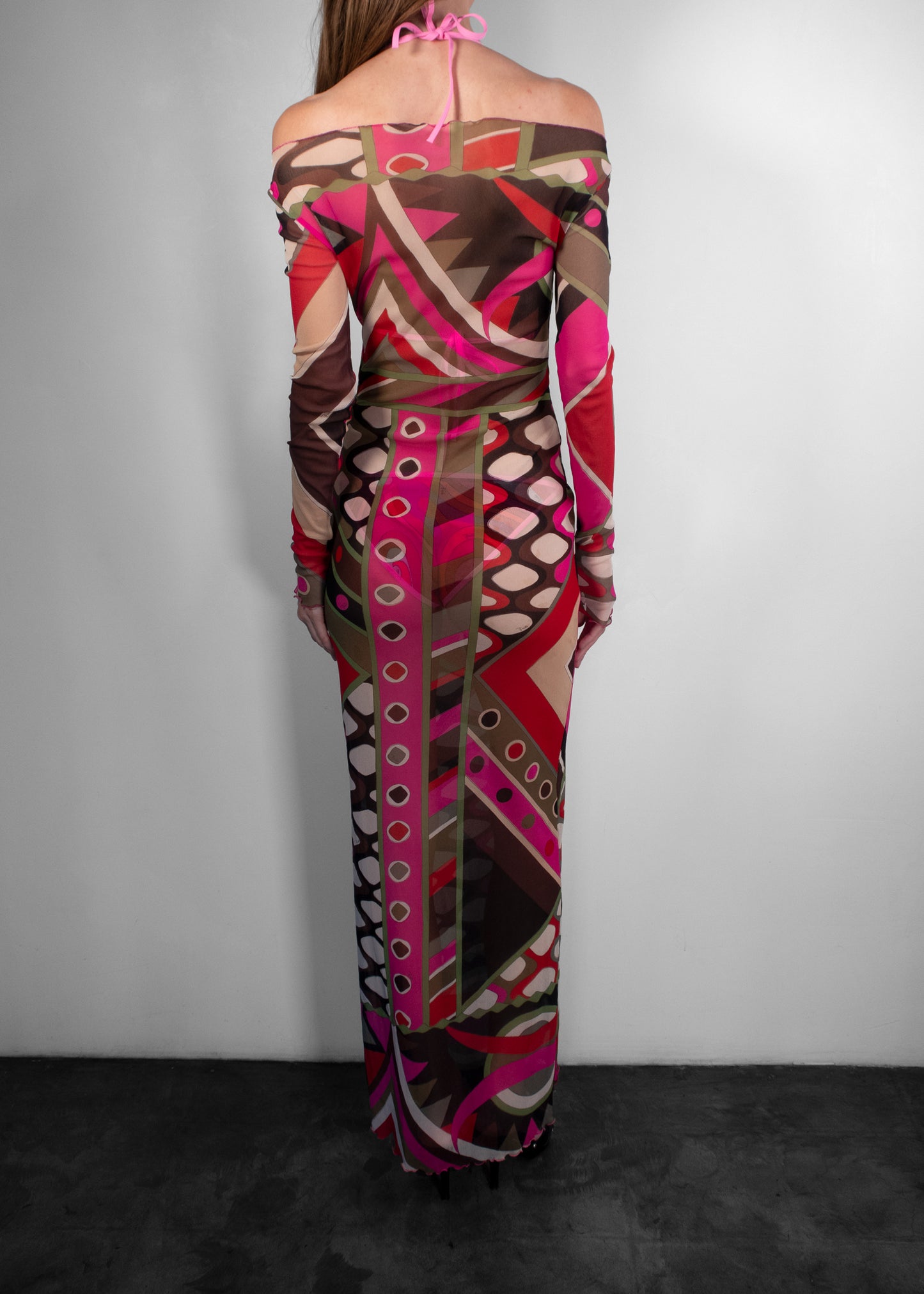 Emilio Pucci Vivara Print Long Dress