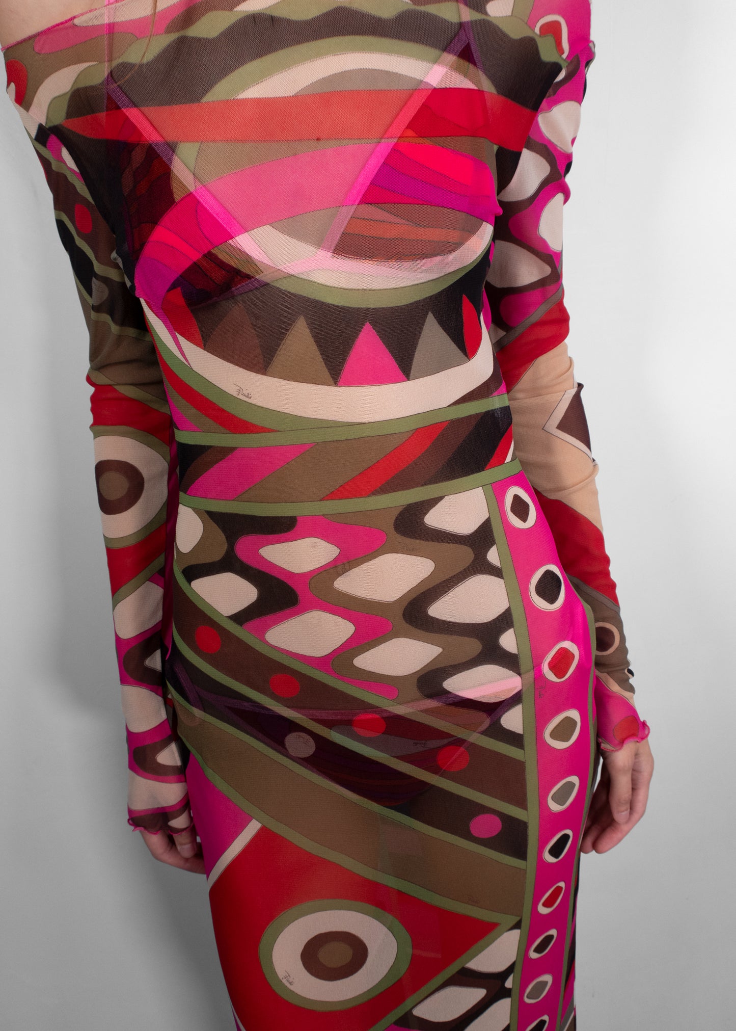 Emilio Pucci Vivara Print Long Dress