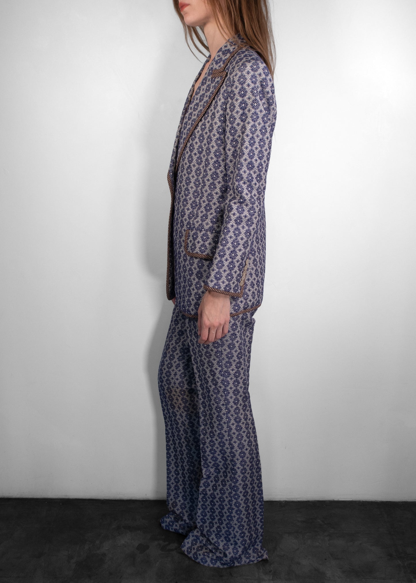 Gucci Linen Printed Suit
