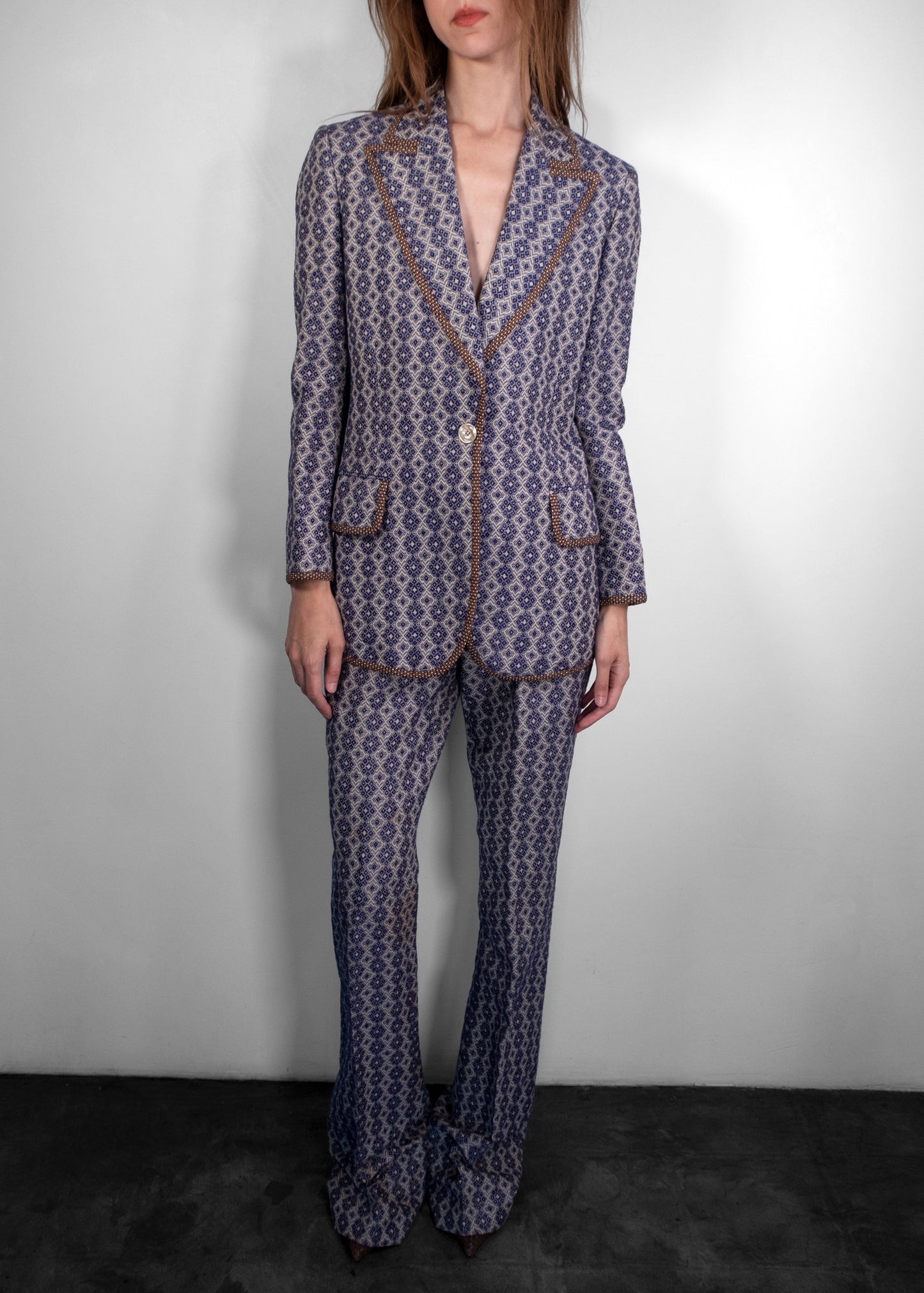 Gucci Linen Printed Suit