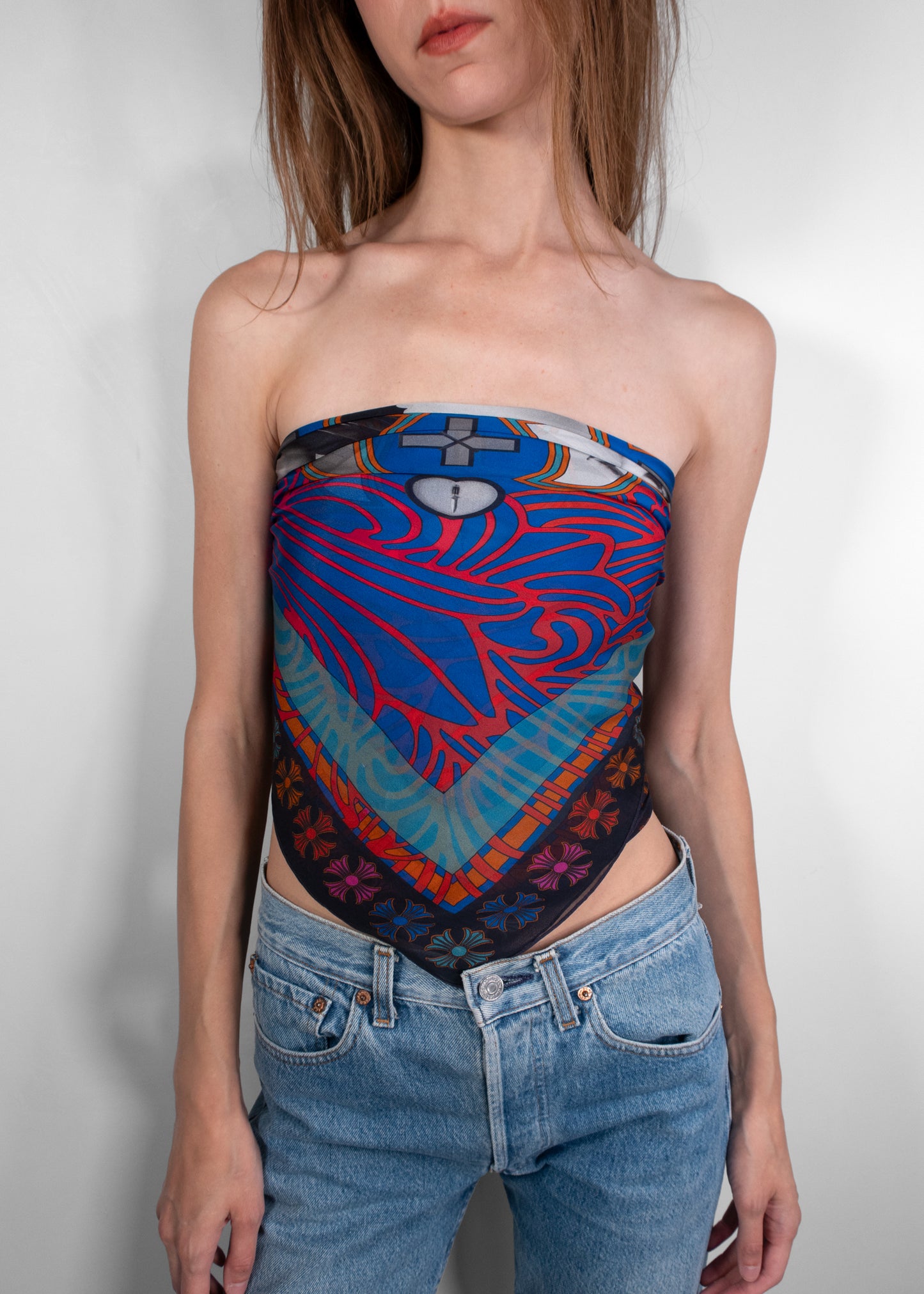 Chrome Hearts Mapplethorpe Silk Scarf
