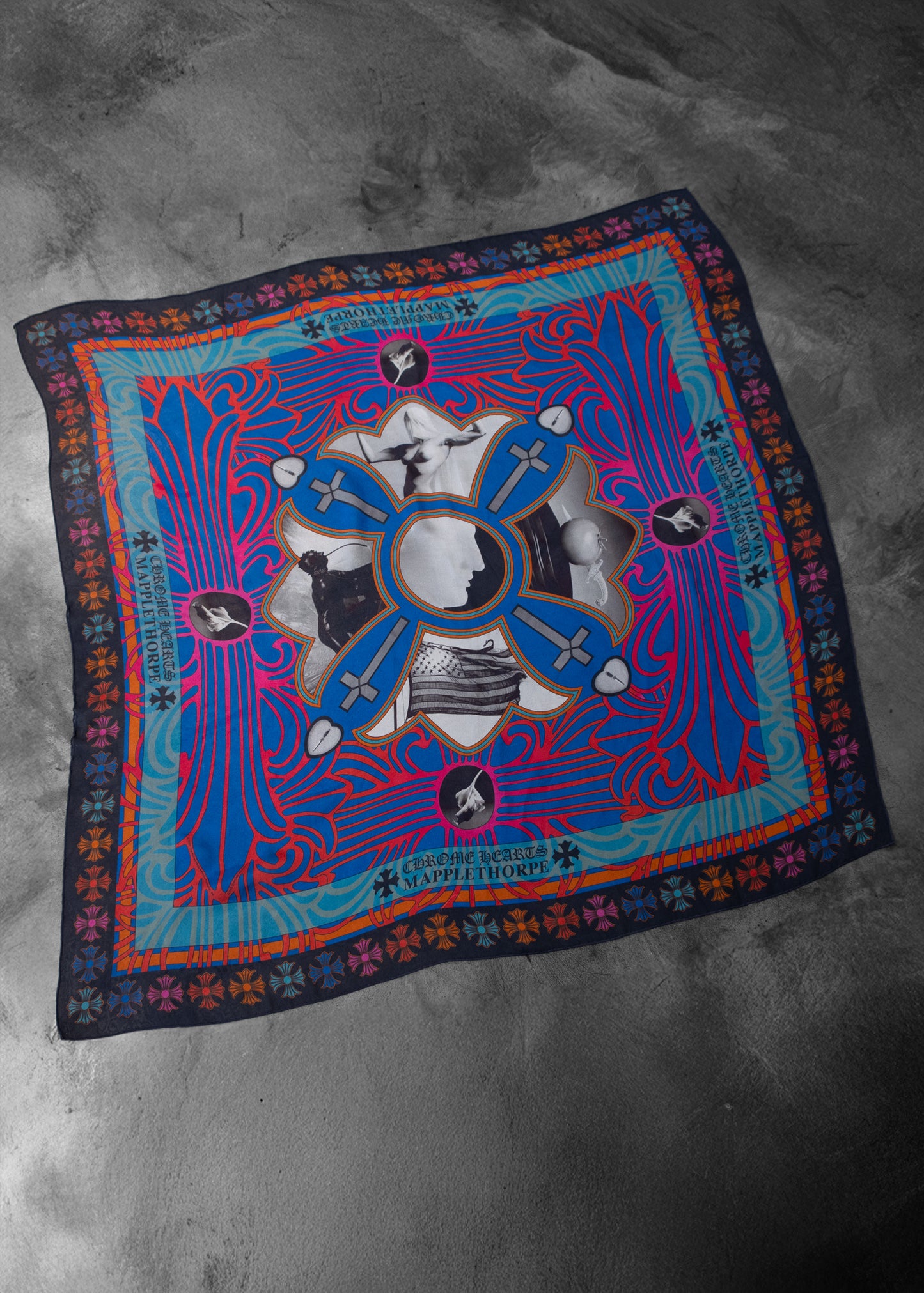 Chrome Hearts Mapplethorpe Silk Scarf