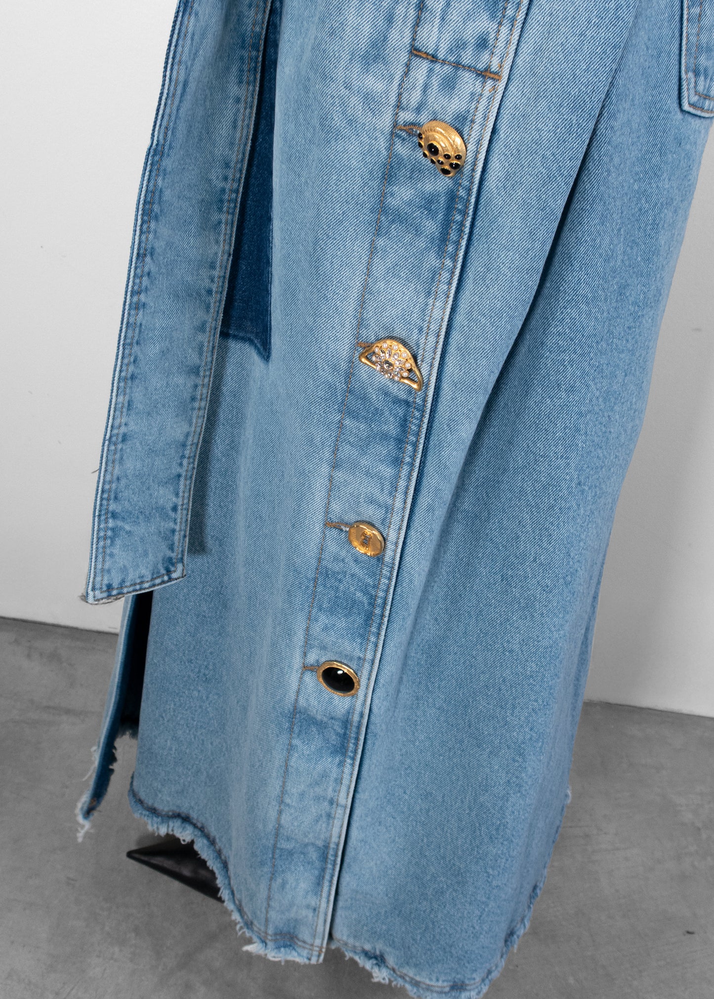 Schiaparelli Denim Trench Coat