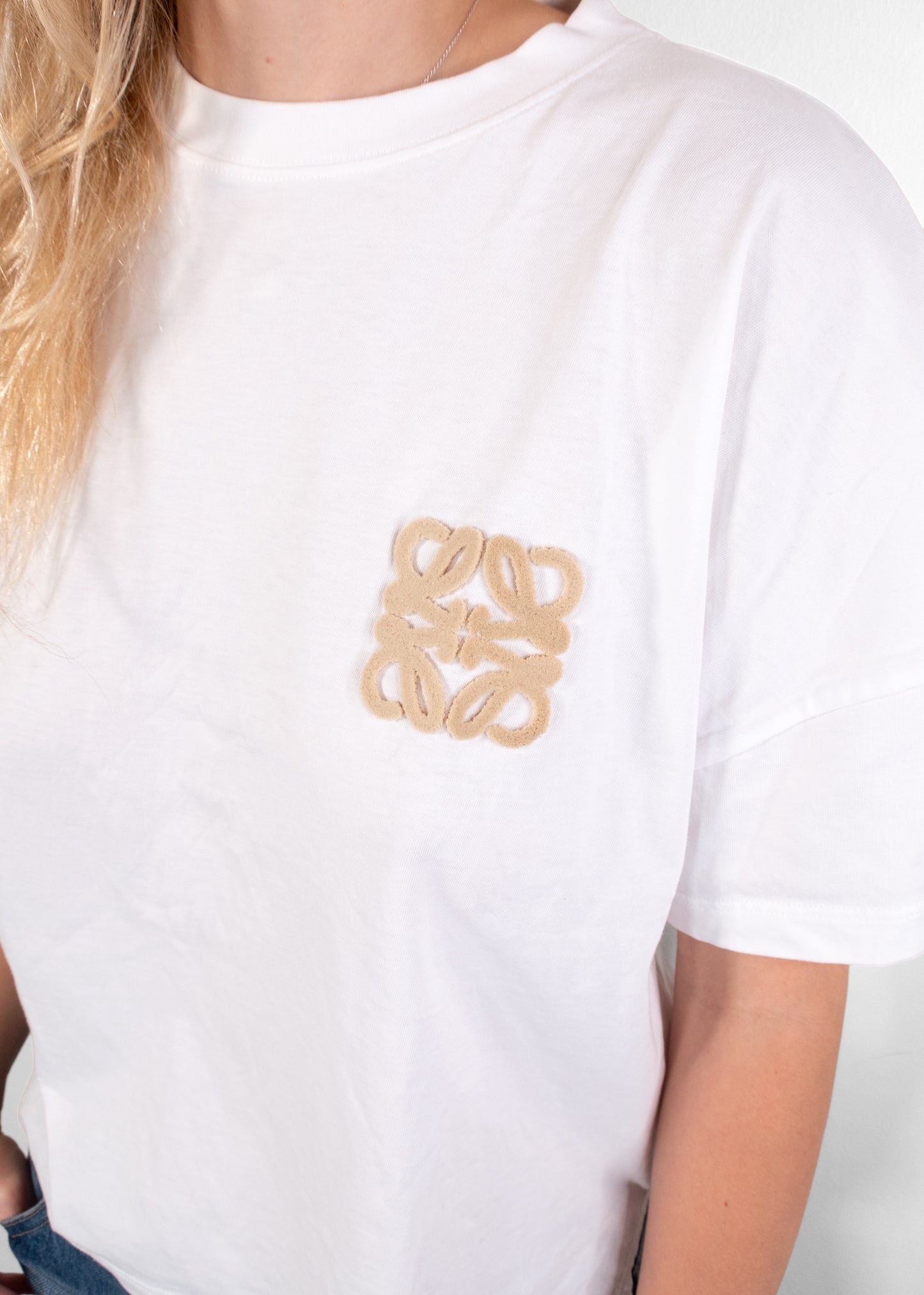 Loewe Boxy Fit T-shirt in White Cotton
