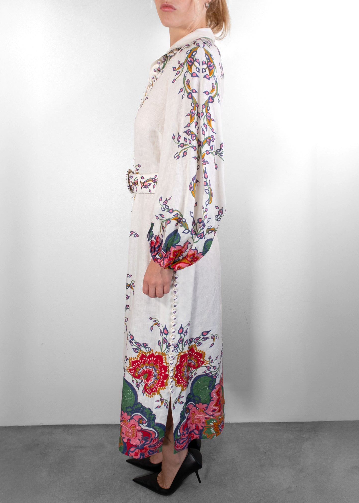 Zimmermann Lovestruck Buttoned Midi Dress