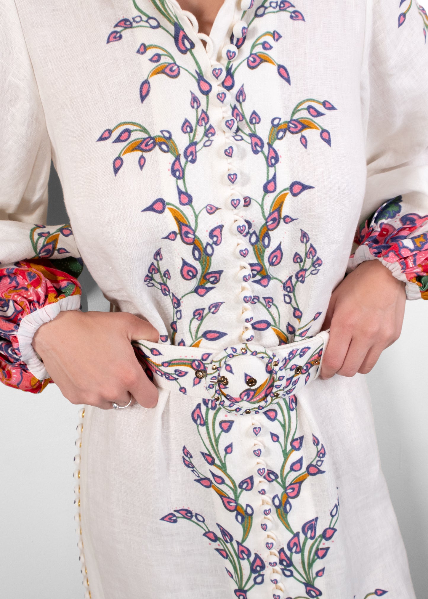 Zimmermann Lovestruck Buttoned Midi Dress