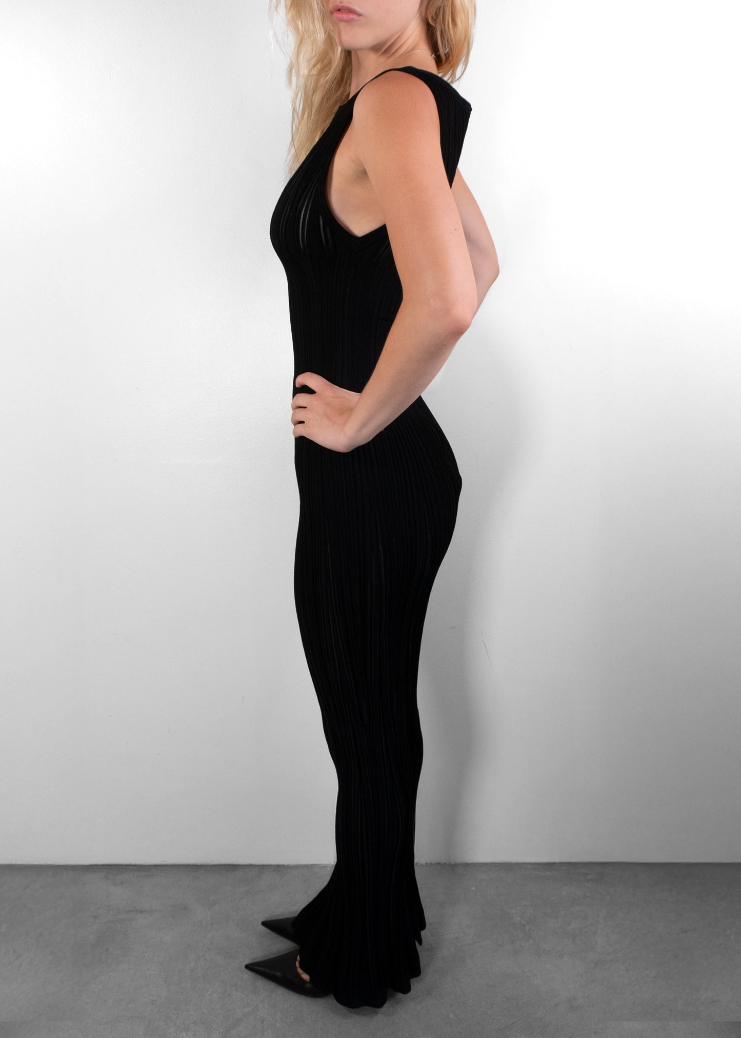 Alaia Long Black Dress