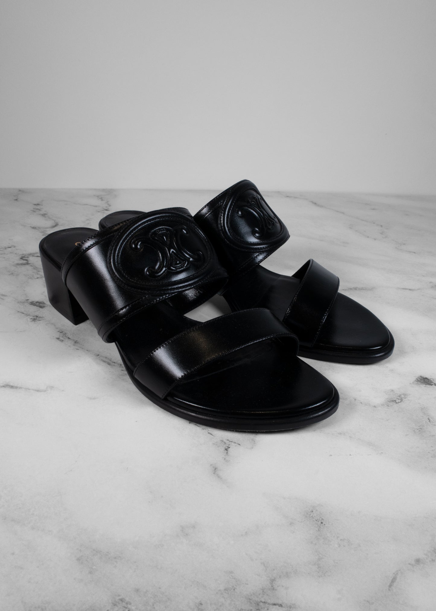 Celine Appoline Mule In Lambskin