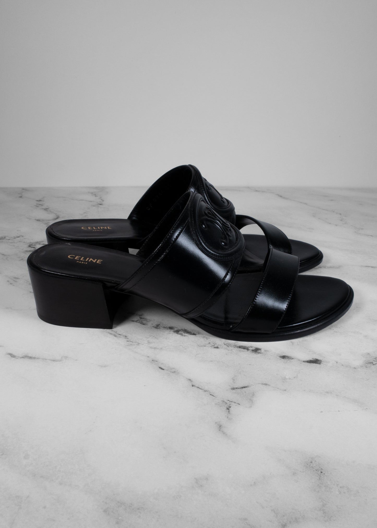 Celine Appoline Mule In Lambskin