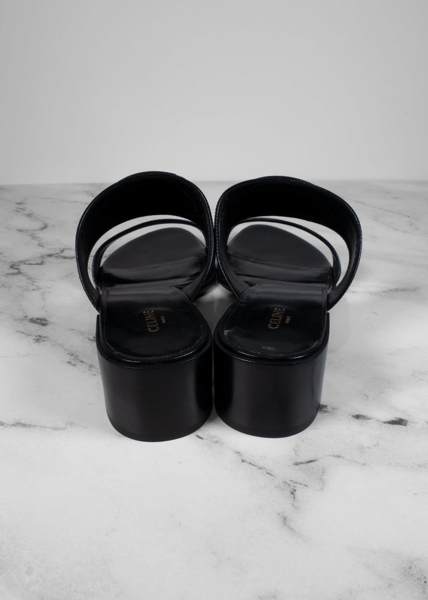 Celine Appoline Mule In Lambskin