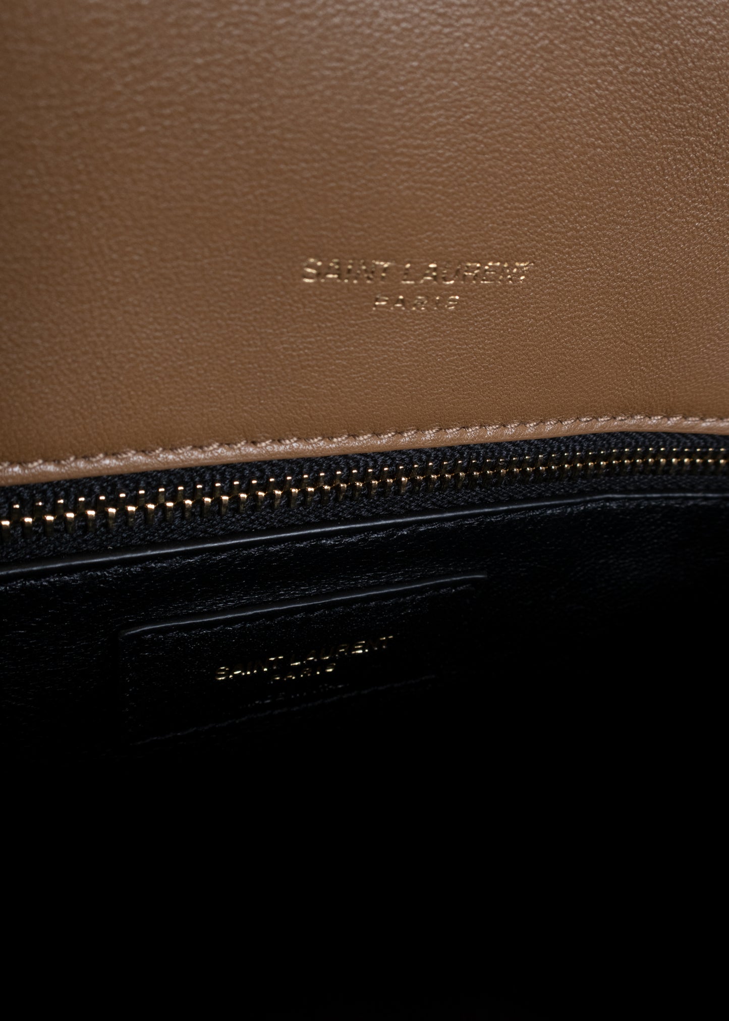 Saint Laurent Sade Large Quilted Shearling Clutch