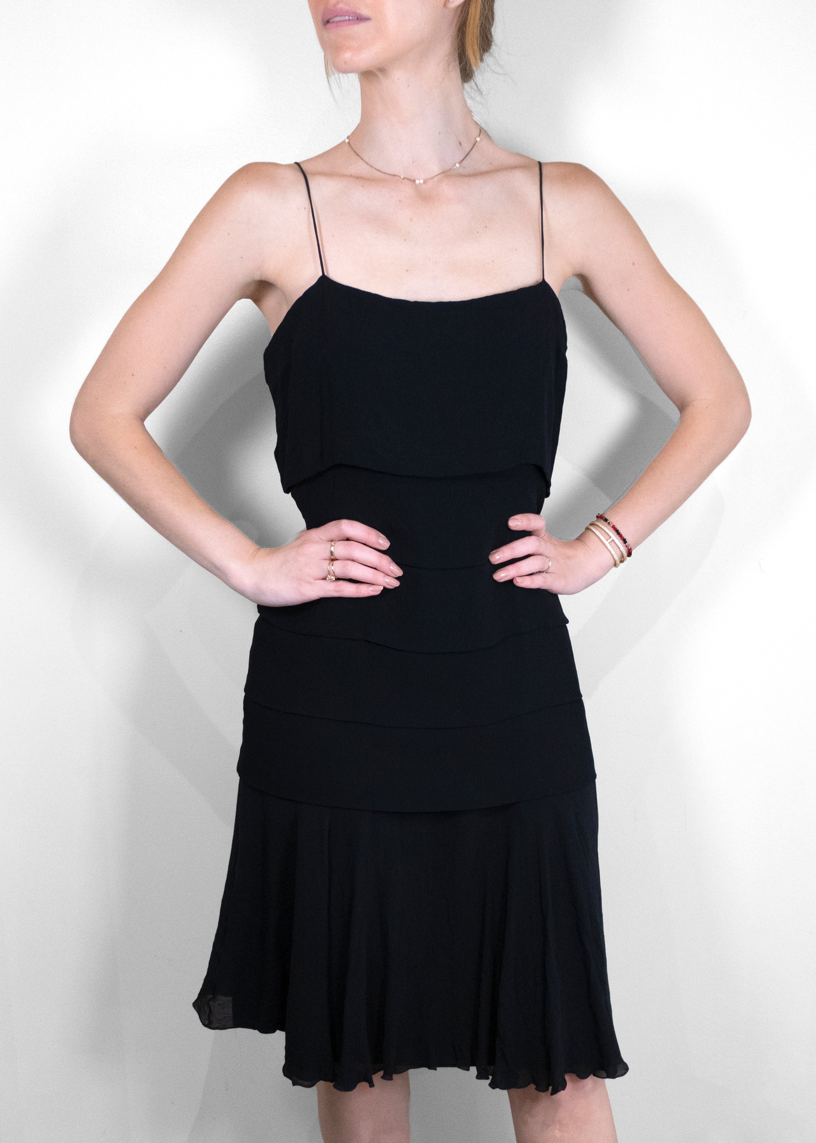 chanel black dress Chanel Midi Length Black Dress