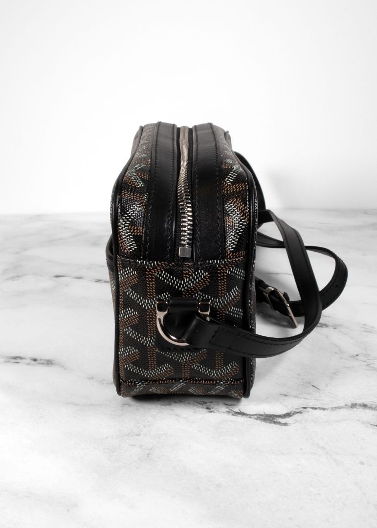 Goyard Black/Brown Goyardine Sac Capvert Bag