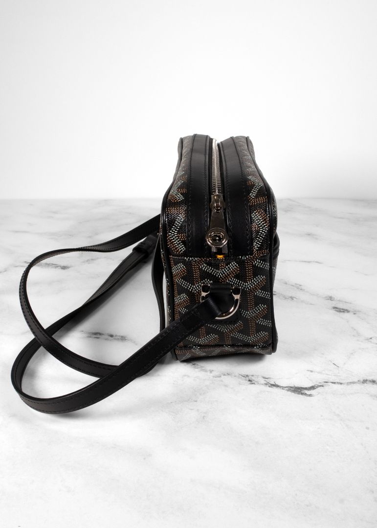 Goyard Black/Brown Goyardine Sac Capvert Bag
