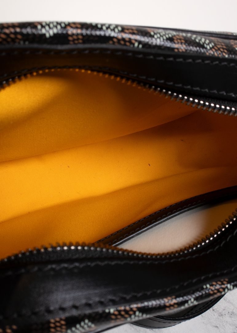 Goyard Black/Brown Goyardine Sac Capvert Bag
