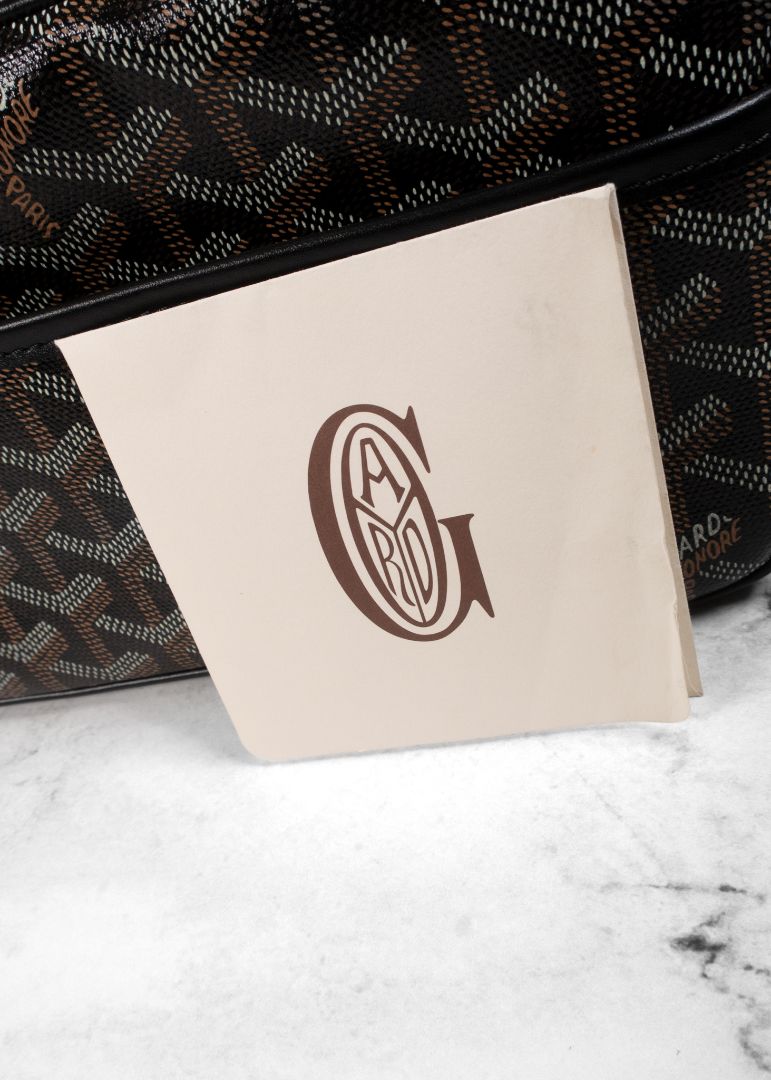 Goyard Black/Brown Goyardine Sac Capvert Bag