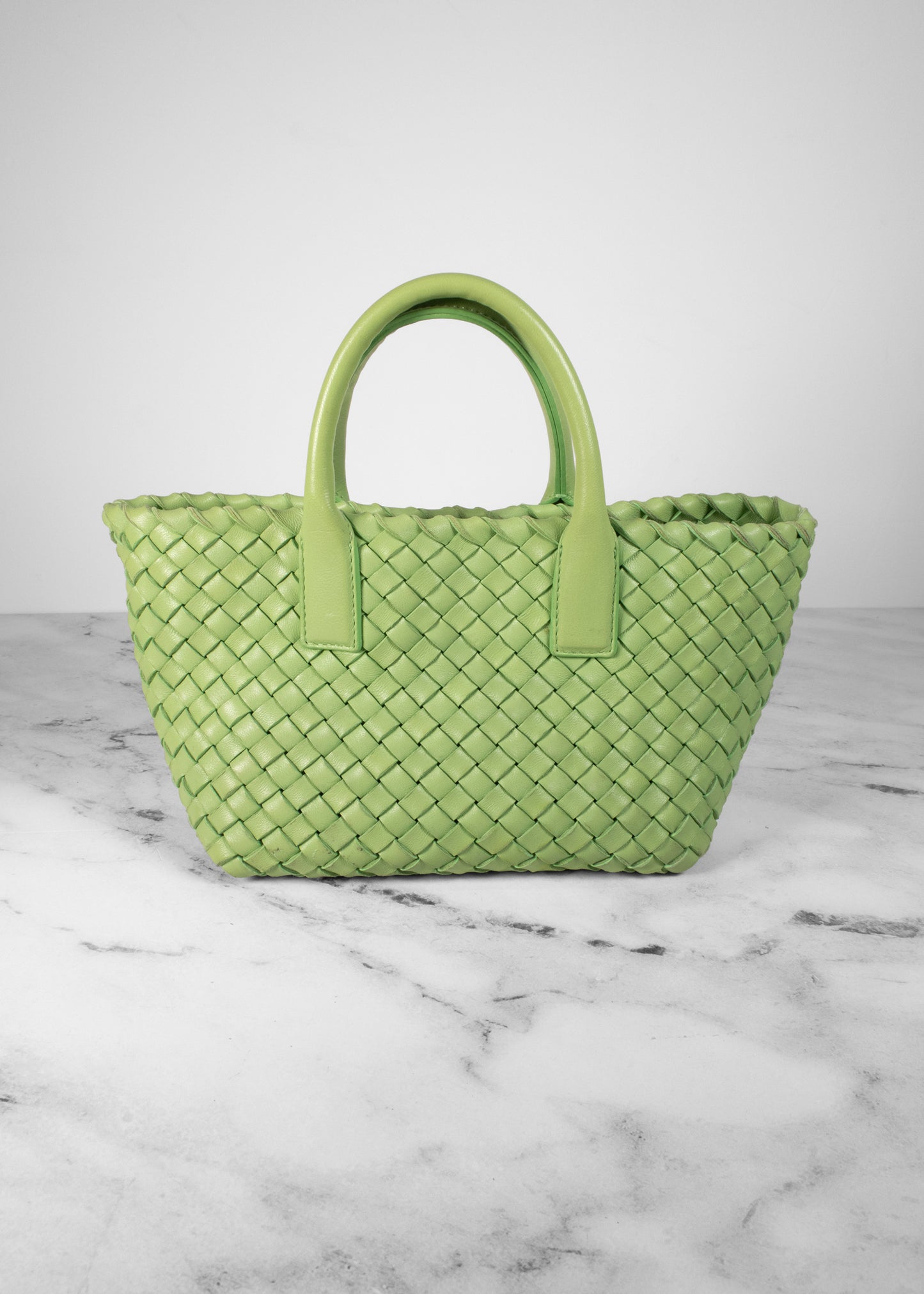 Bottega Veneta Mini Cabat Leather Tote
