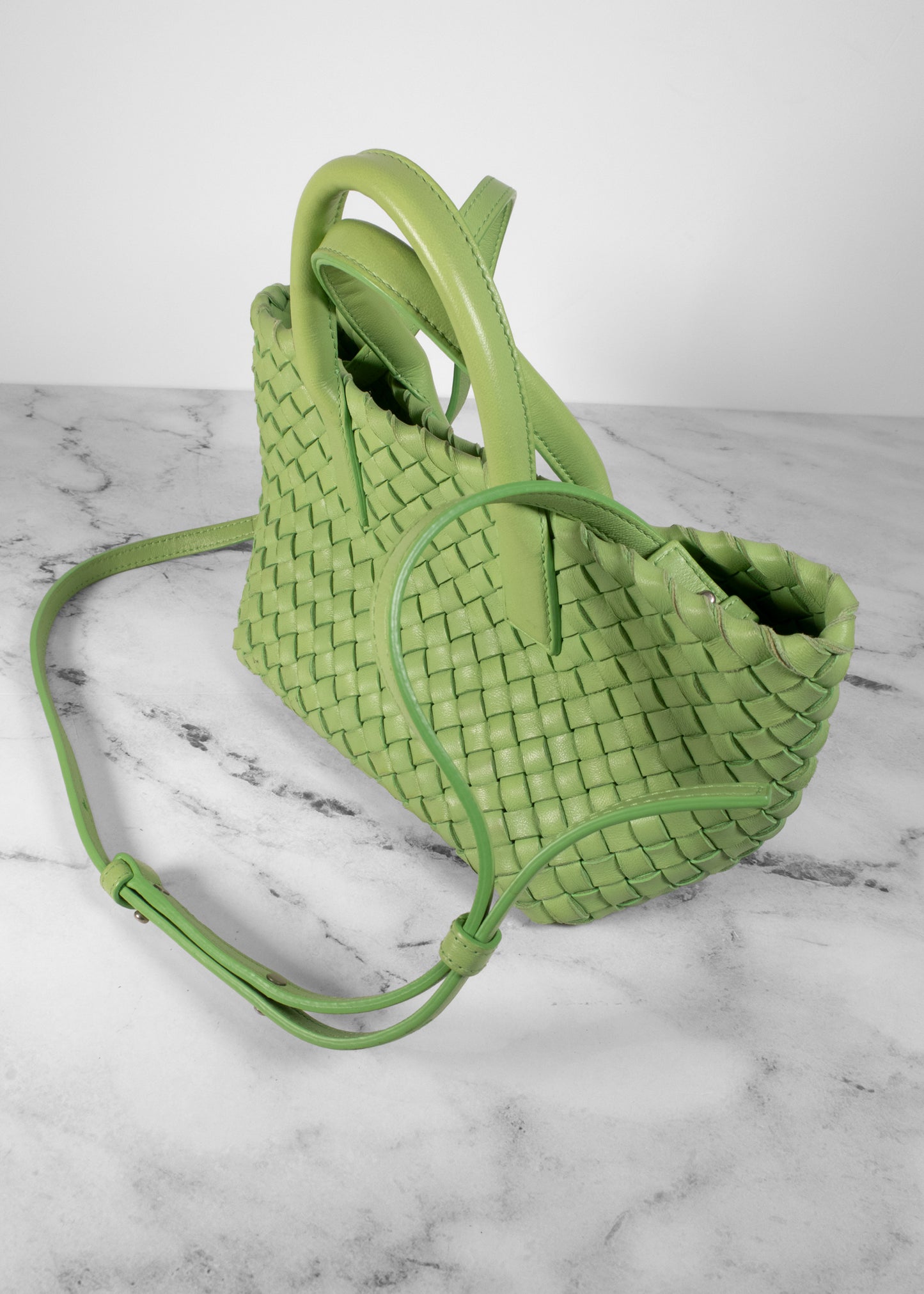 Bottega Veneta Mini Cabat Leather Tote
