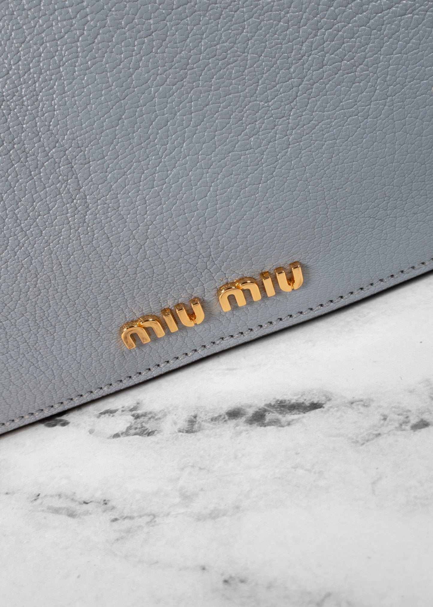 Miu Miu Goatskin Bandoliera Madras Bi-Color Shoulder Bag