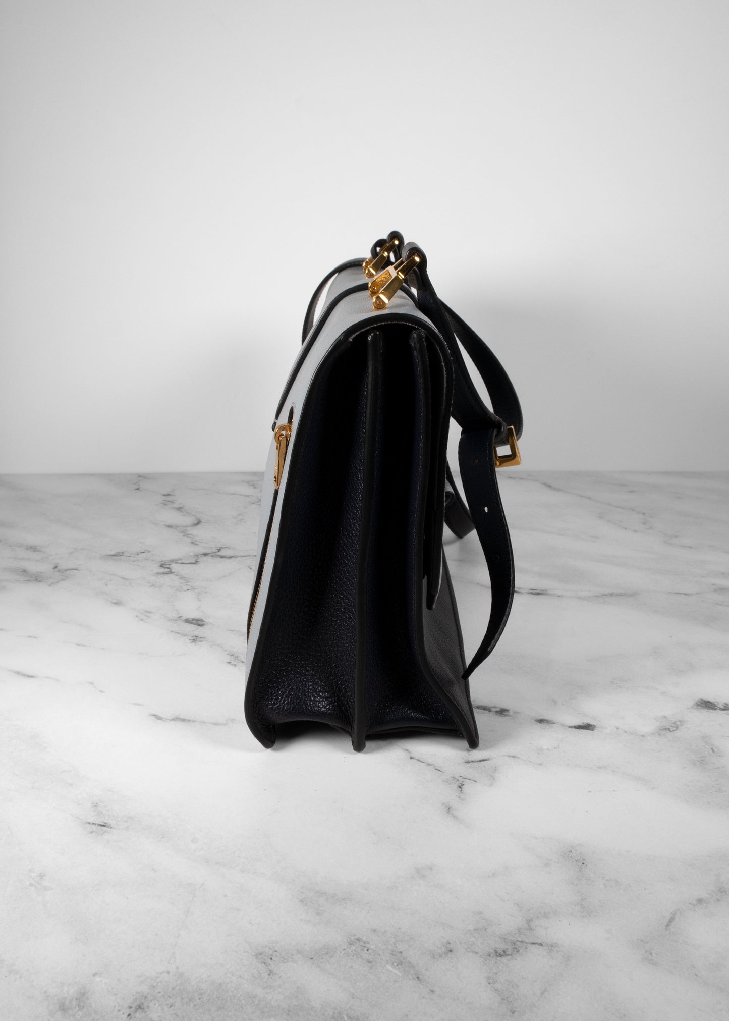 Miu Miu Goatskin Bandoliera Madras Bi-Color Shoulder Bag