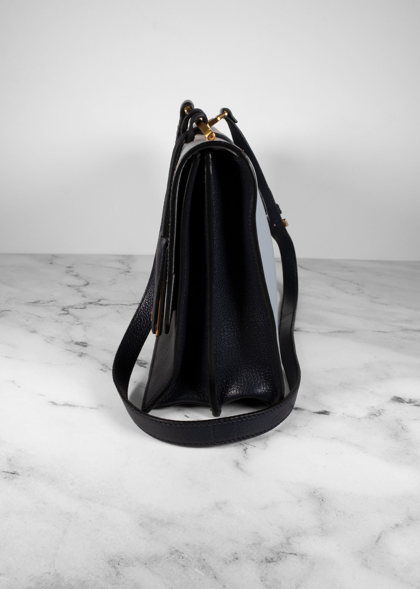 Miu Miu Goatskin Bandoliera Madras Bi-Color Shoulder Bag
