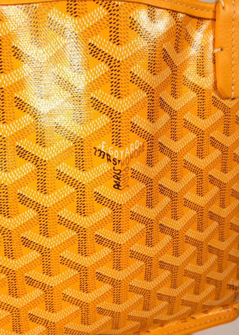 Goyard Yellow Anjou PM Tote