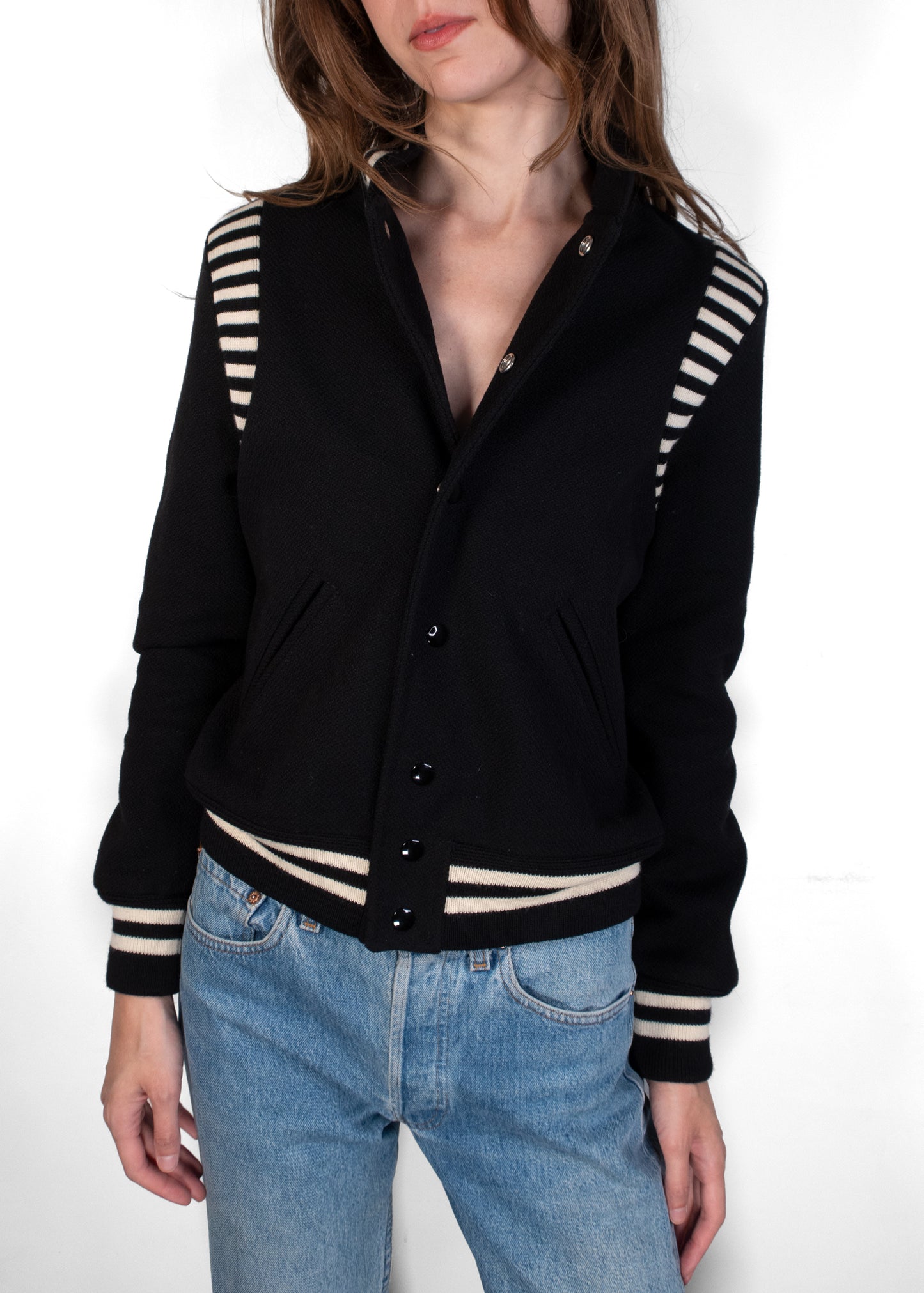 Saint Laurent Teddy Varsity Jacket