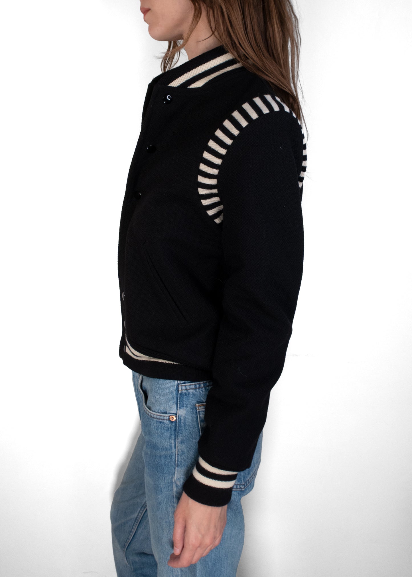 Saint Laurent Teddy Varsity Jacket