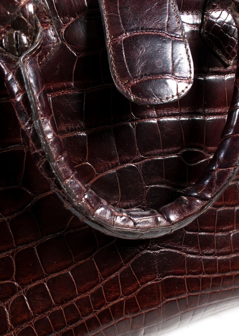 Rochs Vintage Brown Croc Bag