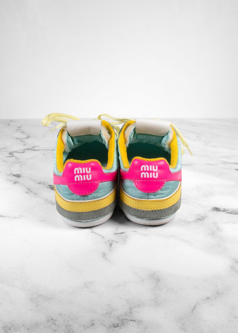 Miu Miu Colorblock Nylon Tech Runner Sneakers