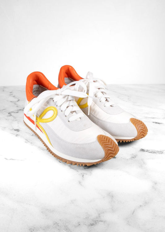 Loewe White, Yellow And Orange Sneakers