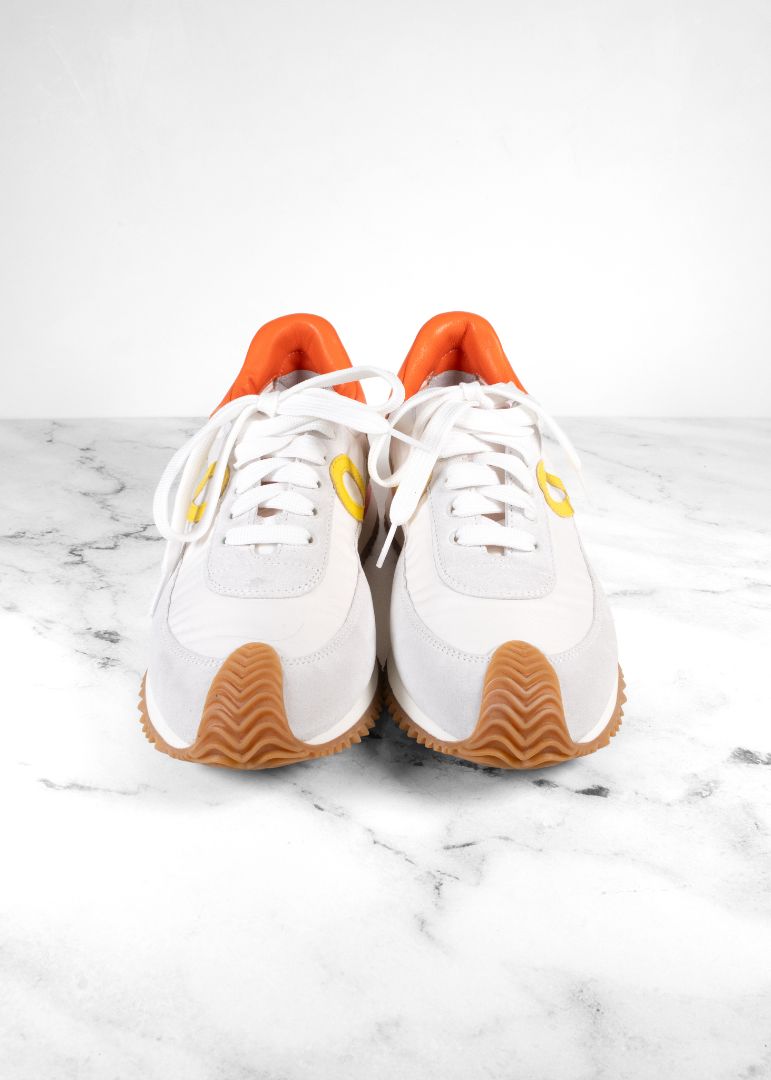 Loewe White, Yellow And Orange Sneakers