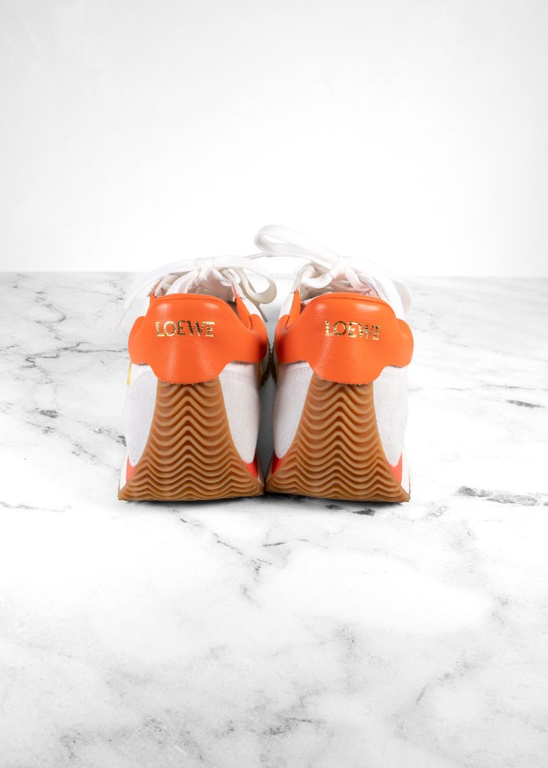 Loewe White, Yellow And Orange Sneakers