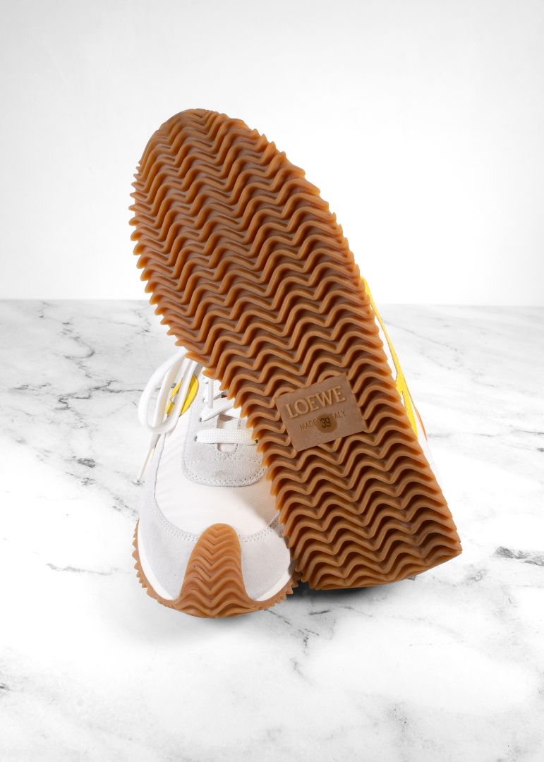 Loewe White, Yellow And Orange Sneakers