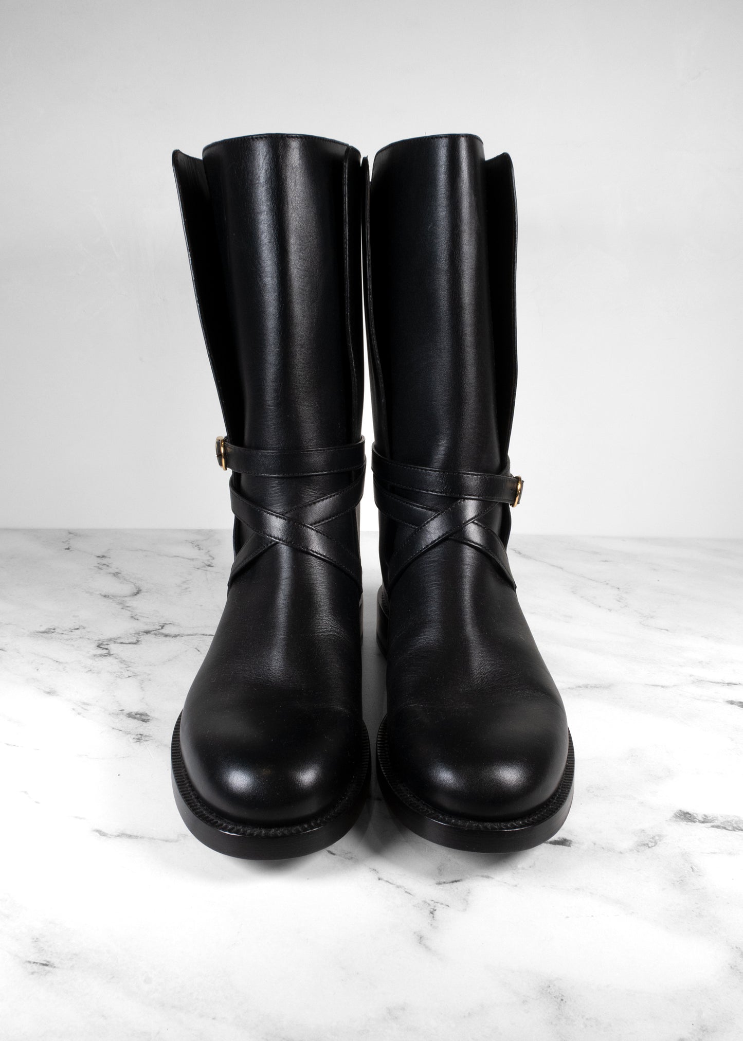 The Row Black Jodhpur Boots