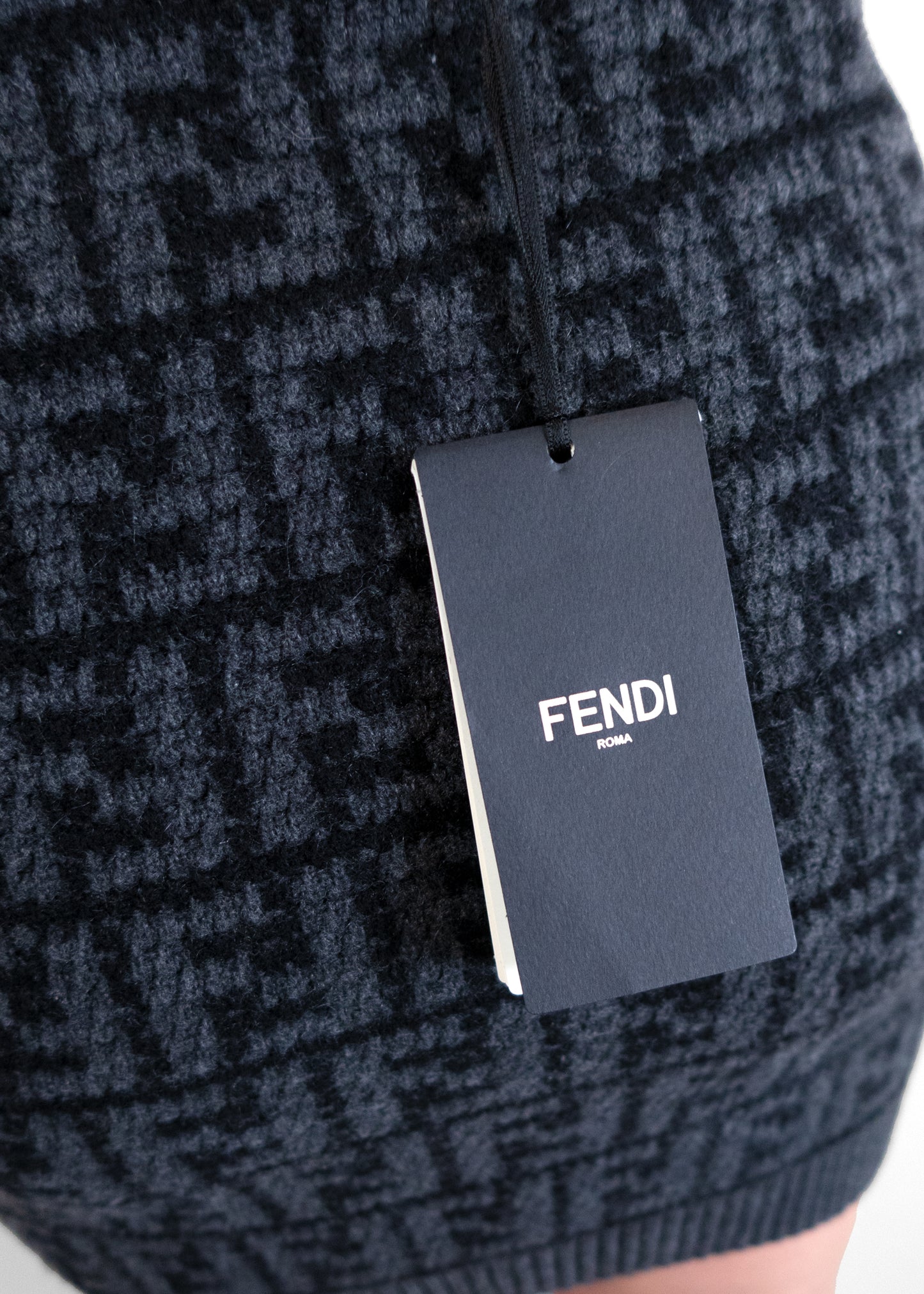 Fendi FF Motif Knitted Mini Skirt
