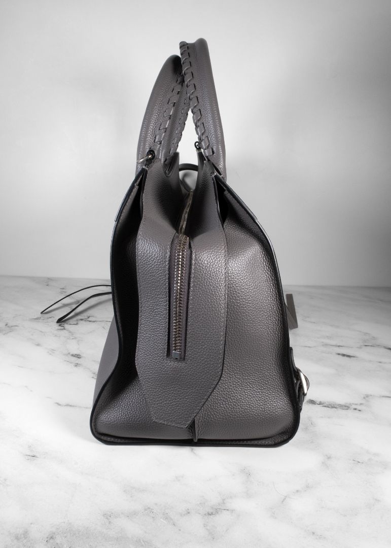 Balenciaga Grey Leather Medium Neo Classic City Satchel