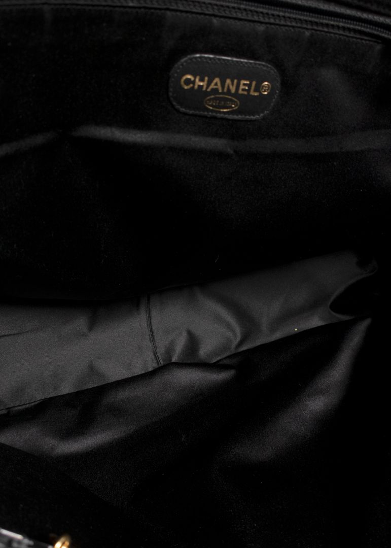 Chanel Black Suede XXL Flap Bag Wtih Gold Hardware