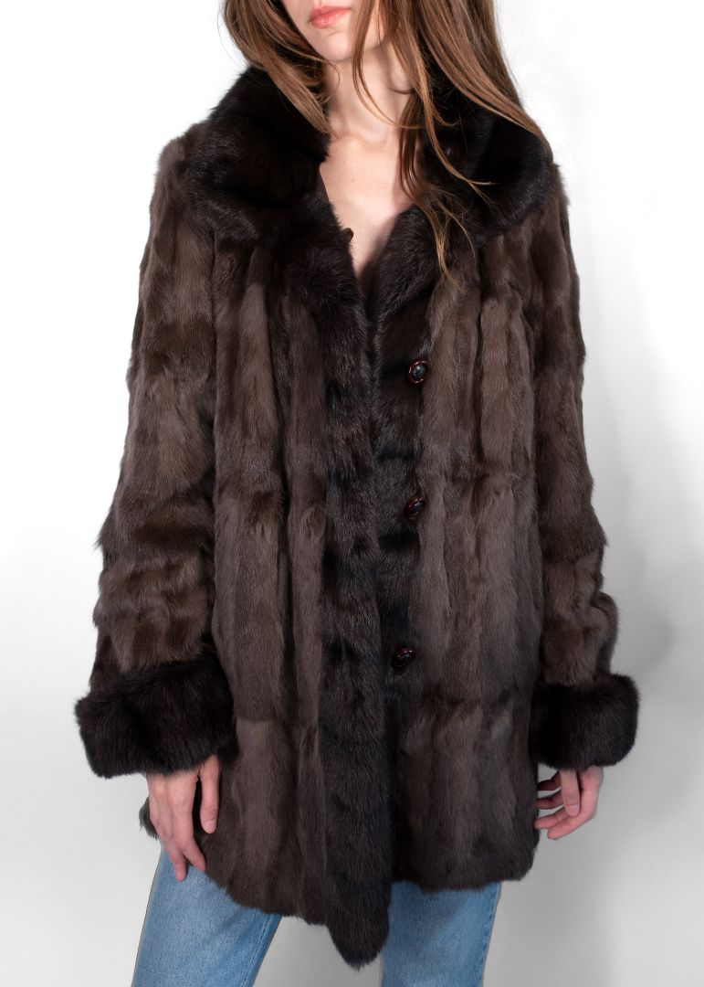 Dior Brown Reversible Fur Coat