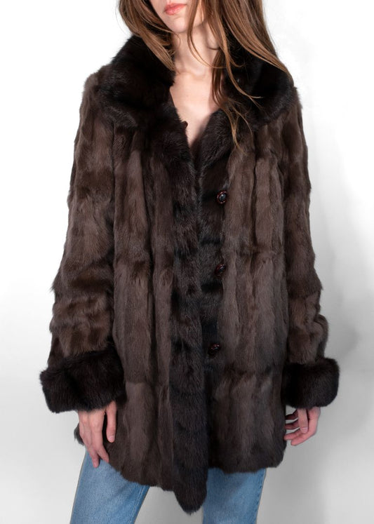 Dior Brown Reversible Fur Coat