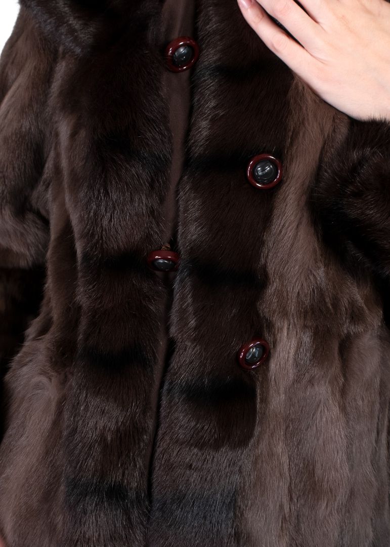 Dior Brown Reversible Fur Coat