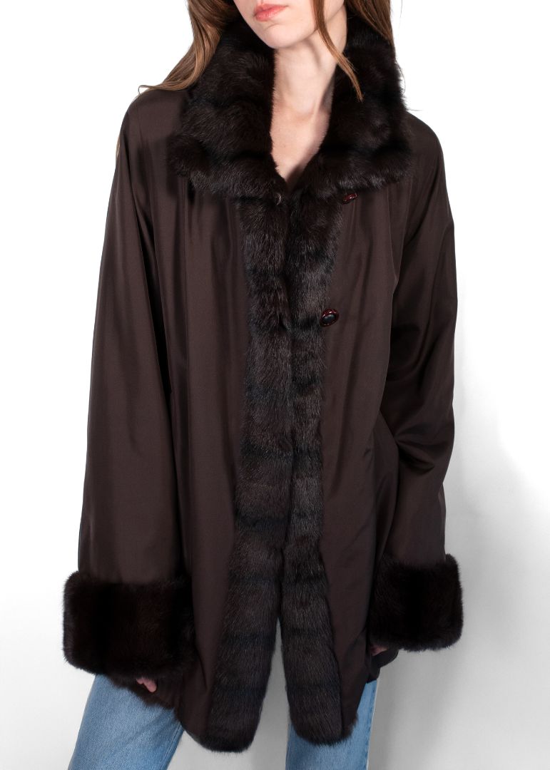 Dior Brown Reversible Fur Coat