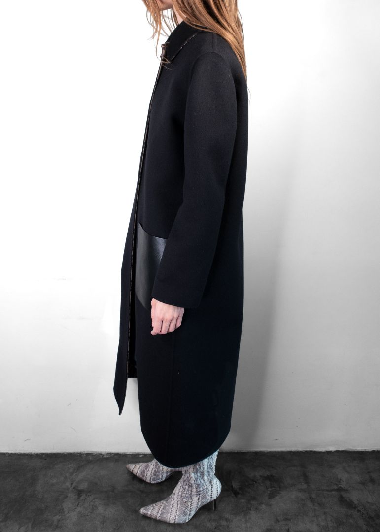 Fendi Black Wool Coat