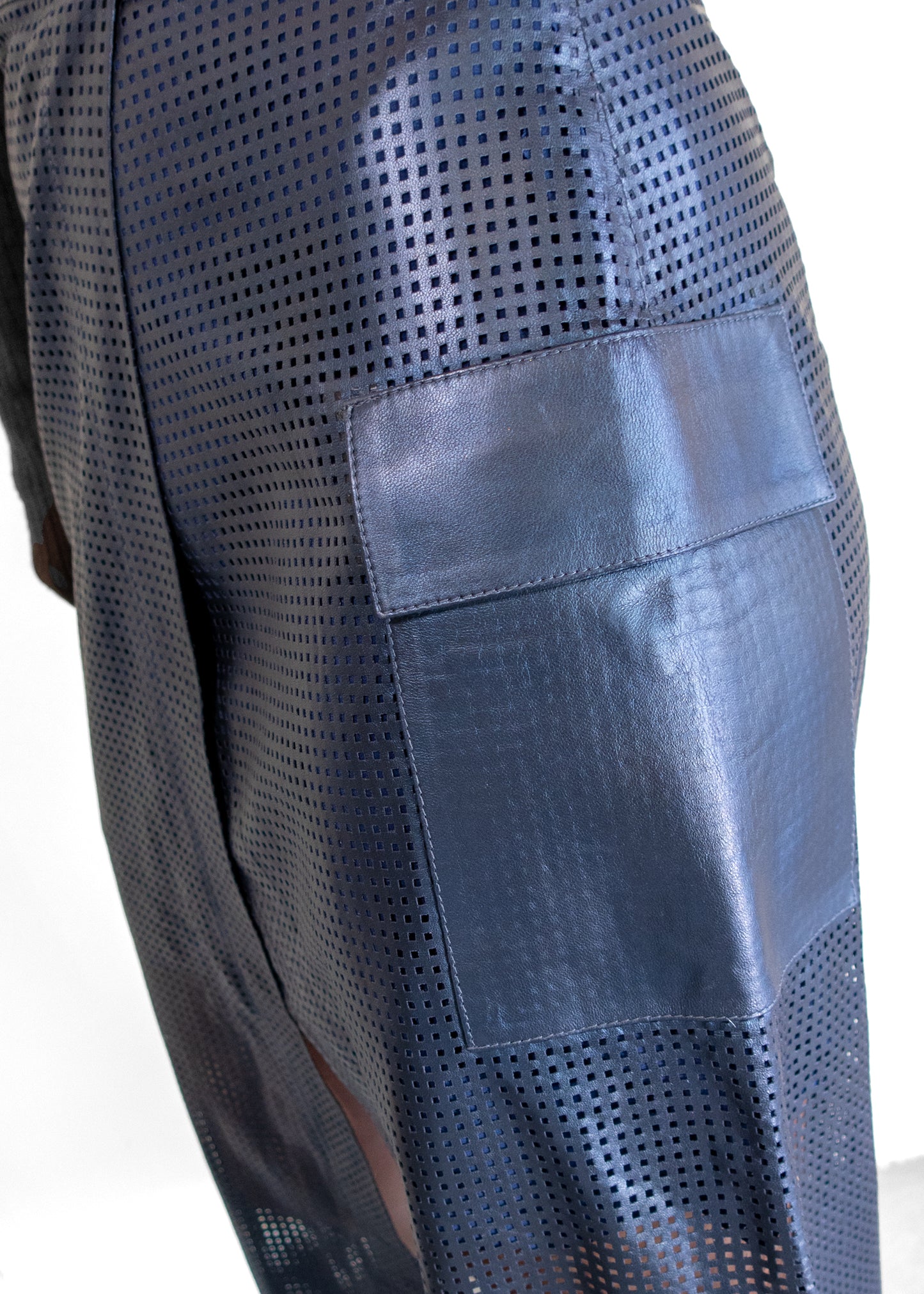 Zeynep Arcay Leather Cargo Column Skirt
