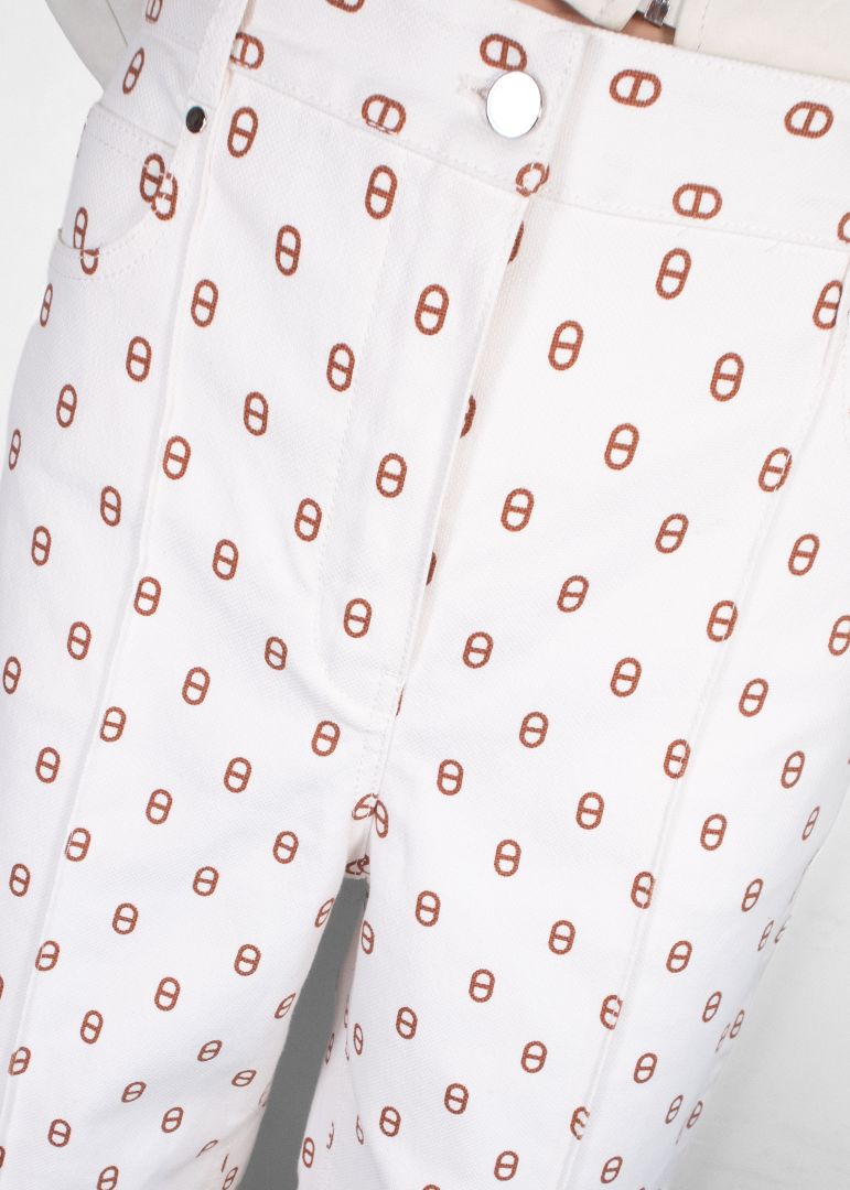 Hermes White Jeans