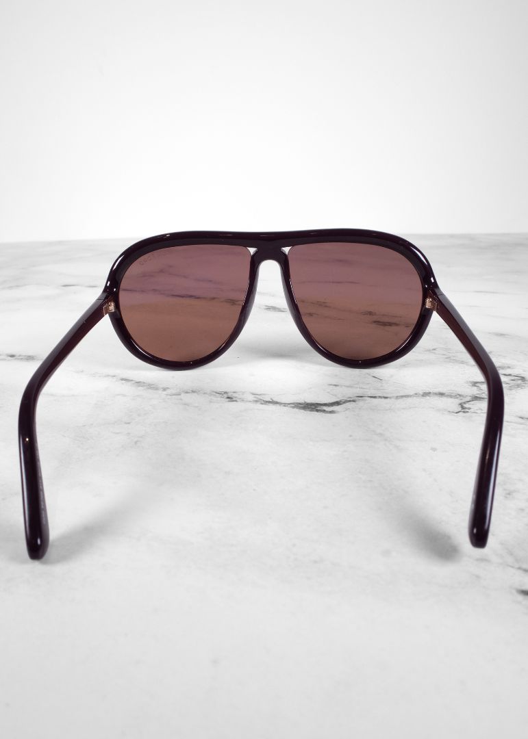Tom Ford Purple Aviator Sunglasses